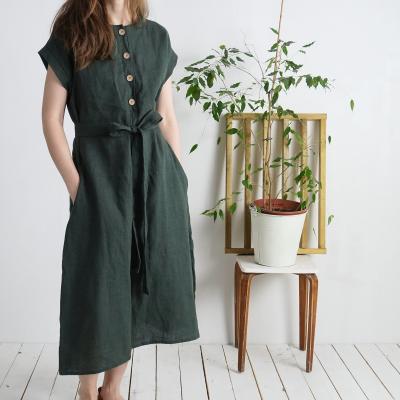 Linen mom, summer dress - LIMPOPO