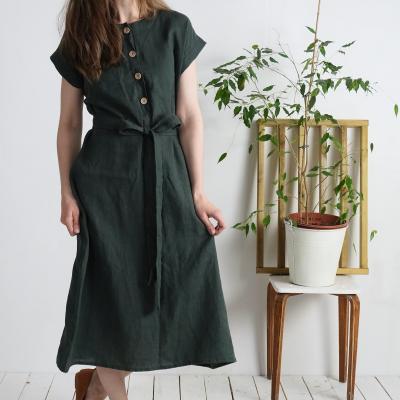 Linen mom, summer dress - LIMPOPO