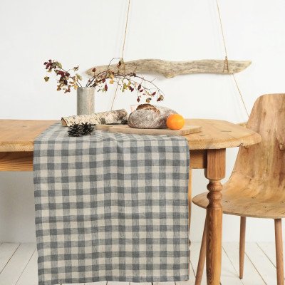 Rustic wedding long table runner for holiday, Christmas, new home or farmhouse