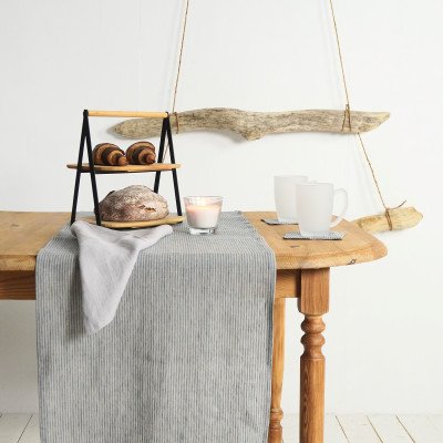 Modern linen table runner, long table runner for holiday