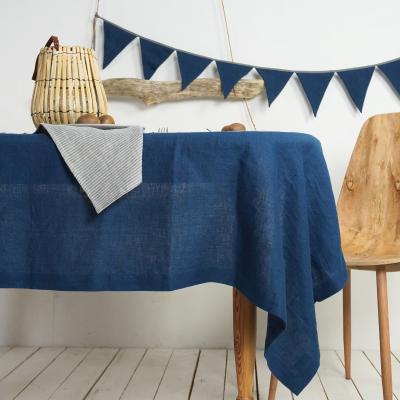 Stonewashed table cloth, natural tablecloth linen