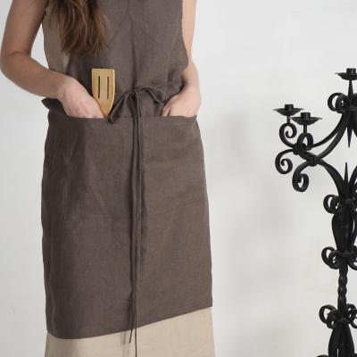 Chefs apron for women and man, full Linen apron