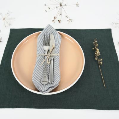 Mīksta lina galda salvete, dabisks galda dekors