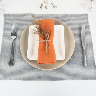 Galda lina salvetes, lauku stila lina salvetes