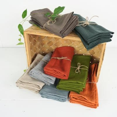 Lina salvešu komplekts, mīkstas lina galda salvetes